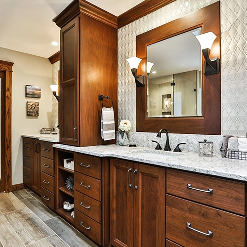 Custom Cabinets provided by Alsea Bay Granite Interiors in Waldport, OR