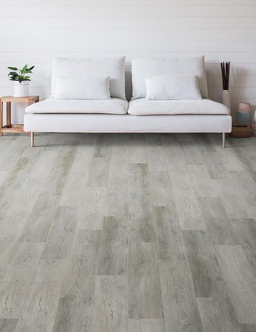 Living Room Gray Luxury Vinyl Plank -  Alsea Bay Granite Interiors in Waldport, OR