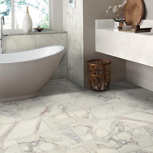 Bathroom Porcelain Marble Tile - Alsea Bay Granite Interiors in Waldport, OR