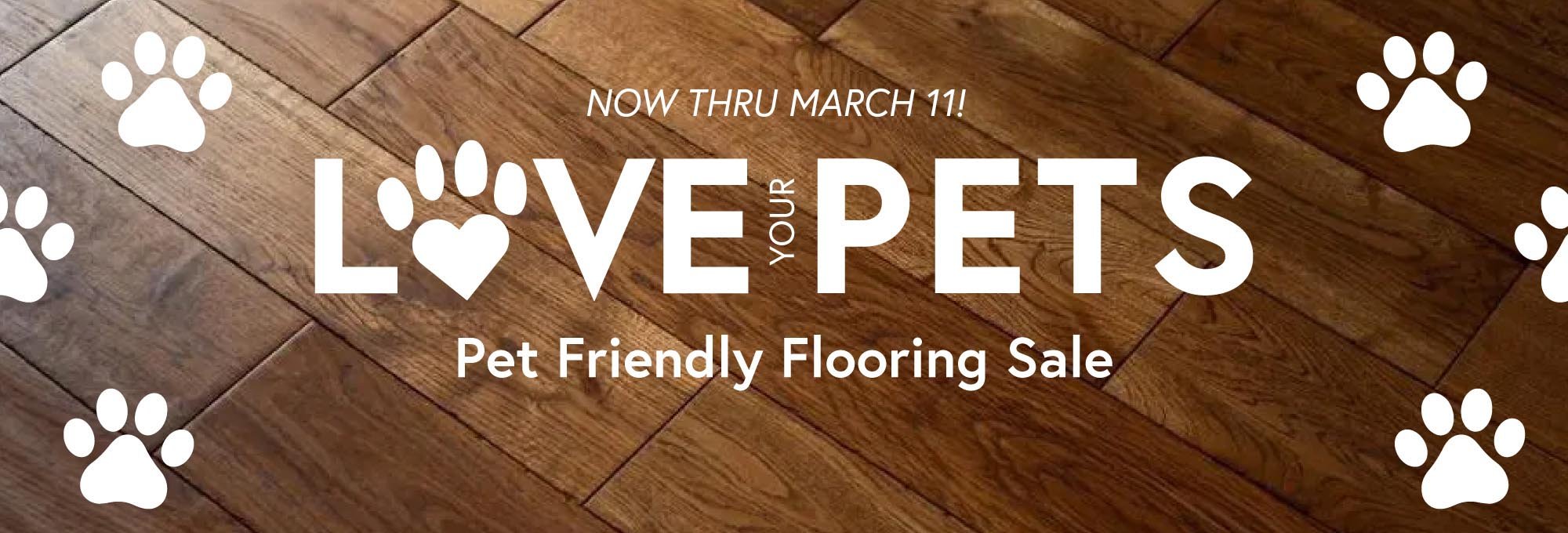 CarpetsPlus ColorTile love your pets - Spring flooring sale