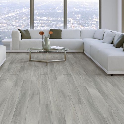 Living Room Gray Greige Luxury Vinyl Plank LVP -  Alsea Bay Granite Interiors in Waldport, OR